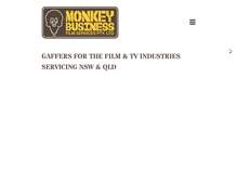 Tablet Screenshot of monkeybusinessfilms.com.au